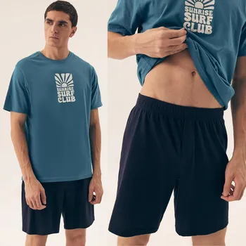 Pánské pyžamo Henderson pánské pyžamo Sun 42600-56X krátký rukáv, velikost L