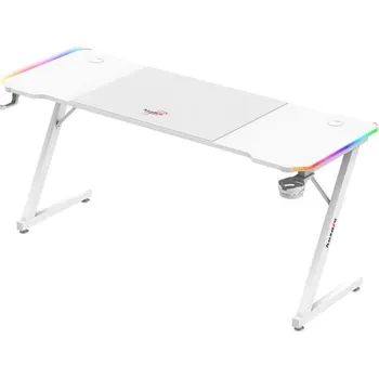 Počítačový stůl Herní stůl Huzaro Hero 4.8 White RGB NEPLATÍ