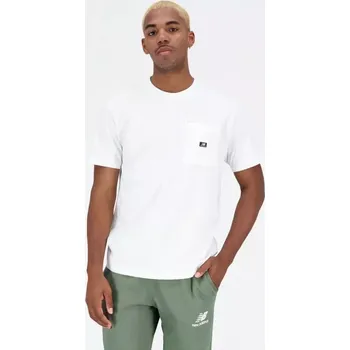 Pánské oblečení Tričko New Balance Essentials Reimagined Cott M MT31542WT S