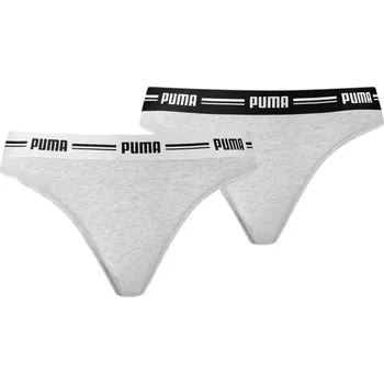 Kalhotky Dámská tanga 2Pack 907854 05 Grey - Puma XL