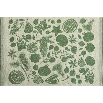 prostírání Lapuan Kankurit Lněné prostírání Talven Tuoksut 46x32, len-zelené