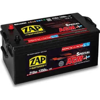 Auto-moto baterie ZAP TRUCK AGM 220Ah 12V 1200A 518x264x215/243