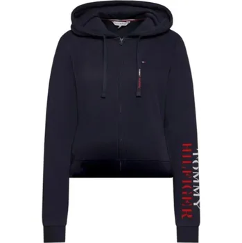 Dámská mikina Zkrácená mikina s kapucí W UW0UW03938 tmavě modrá - Tommy Hilfiger L