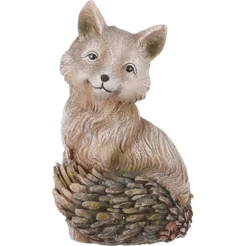 Vánoční ozdoba Autronic Liška z polyresinu. - ALA3425-S