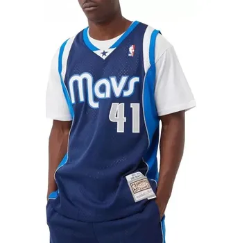 Pánské tričko Mitchell & Ness NBA Swingman Dallas Mavericks Dirk Nowitzki dres M SMJY1148-DMA11DNOASBL pánské XXL