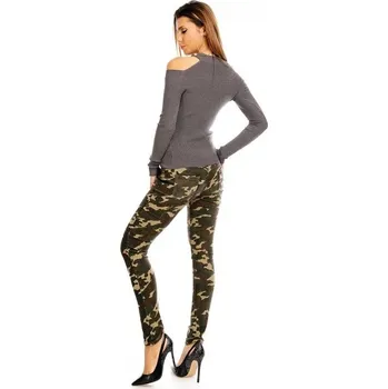 Dámský svetr Svetr s odhalenými rameny - 130117119 - Gemini one size šedá