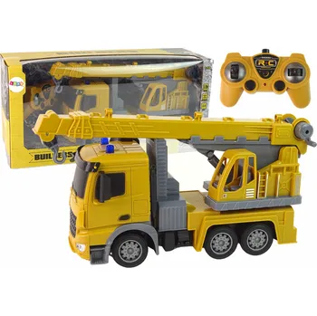 RC model auta Jeřáb na dálkové ovládání 2.4G se světly a zvuky žlutý