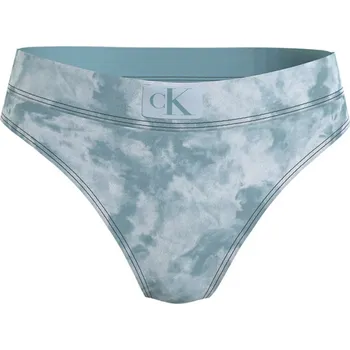 Dámské plavky Dámské plavkové kalhotky KW0KW02124 0GY modrá - Calvin Klein L