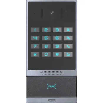 Fanvil i64 SIP video dveřní interkom, 2SIP, číselnice, 1 konf. tl., H264, IP66, IK10, RDFI, NFC