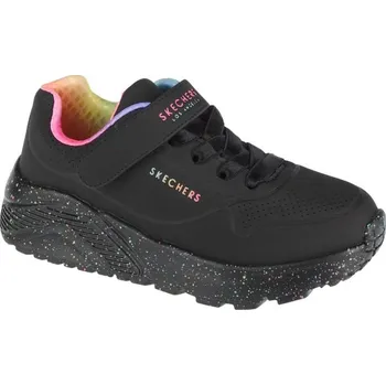 Chlapecké tenisky Skechers Uno Lite Rainbow Specks 310457L-BKMT Black 29 30