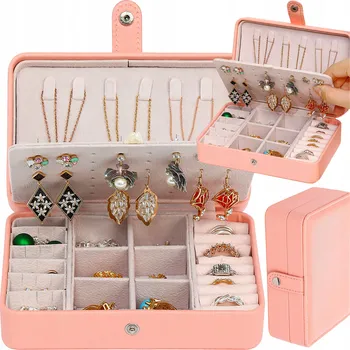 Šperkovnice Organizér kufřík šperkovnice na bižuterii Krabička