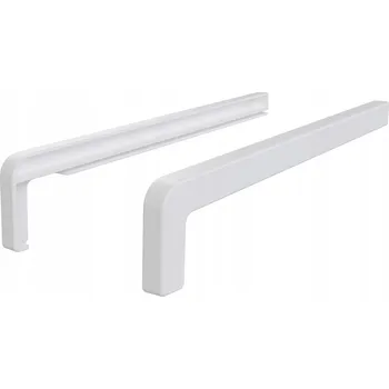 Parapet Boční krytky / záslepky pro vnější okenní parapety 30cm BÍLÉ