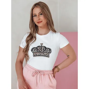 Dámské oblečení Dámské tričko BLINGESSO Dstreet RY2877 Barva: Bílá, Velikost: L/XL