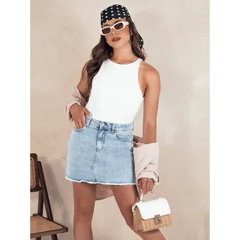 Dámská sukně Dámská džínová sukně URBAN QUEEN Dstreet CY0461 Barva: Modrá - světle, Velikost: XS