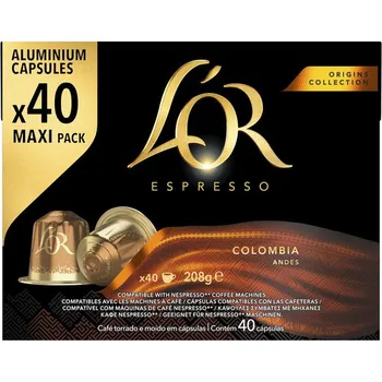 Kapsle do Nespresso L'OR Espresso Colombia 40 ks