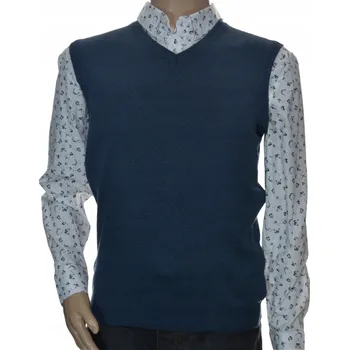 Podprsenka Selantino pánská vesta elegantní svetr přes hlavu s výstřihem do V, velikost L