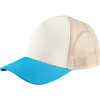 Pracovní přilba SOL's Collection Kšiltovka Blink, Trucker, 5 panelová COT254451anf99-off white/a UNI Bílá off/modrá aqua/linen