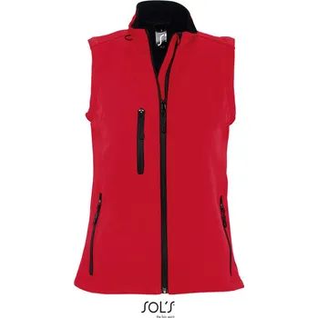 pracovní vesta SOL's Collection Vesta Rallye Women, softhellová, 3-vrstvá, dámská COT256801c8101-pepper red S Červená