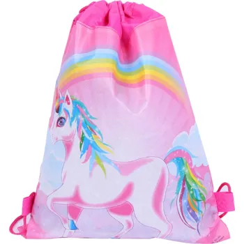 Školní sáček Školní vak na přezůvky s jednorožcem – tělocvik 35x27 cm