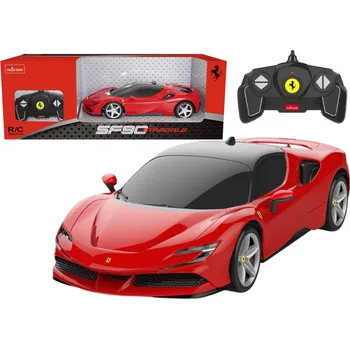 RC model auta Auto RC Ferrari SF90 Stradale 1:18 s LED světly červené – Rastar