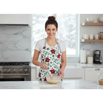 Kuchyňská zástěra Vánoční kuchyňská zástěra HOLY STAR, 60x75 cm, 100% bavlna