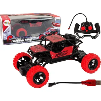 RC model auta Auto na dálkové ovládání R/C 1:18 – terénní s pilotem | červené