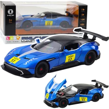 autíčko Sportovní auto kovové se světly a zvuky – 1:22 | modré