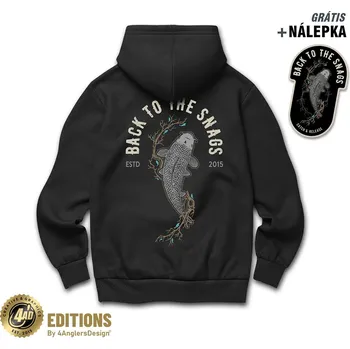 Rybářské oblečení 4ANGLERSDESIGN Mikina Back To The Snags - S