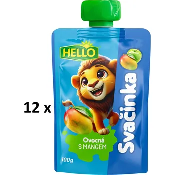 Hello Ovocná kapsička s mangem 12 x 100 g