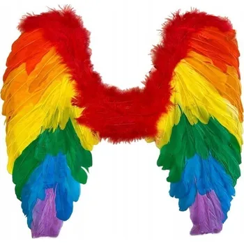 Karnevalový kostým Andělská křídla Boland duhová 50 x 50 cm