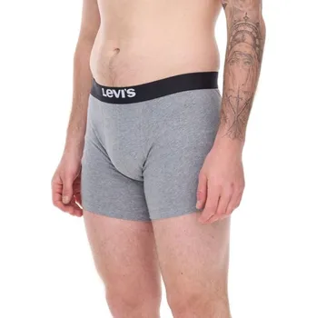 Boxerky Pánské boxerky Levi's Boxers 3-Pack šedá bavlna XL
