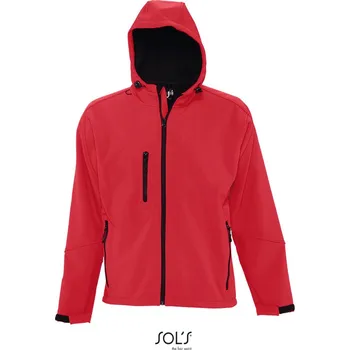 pracovní bunda SOL's Collection Bunda Replay Men s kapucí, softshellová, 3-vrstvá, pánská COT256602c8101-pepper red S Červená