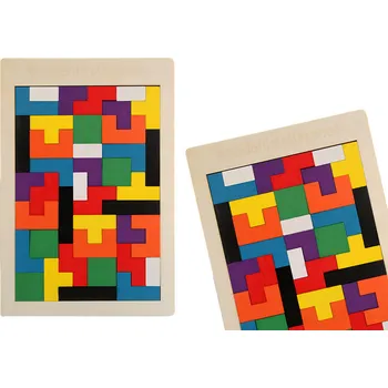 Puzzle Dřevěné puzzle logická skládačka 40 dílků