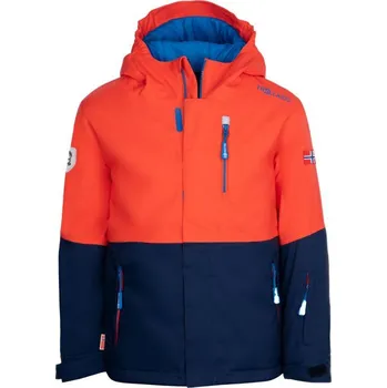 Trollkids Dětská zimní bunda Kids Hallingdal Jacket outdoor orange/green (226-705) 92