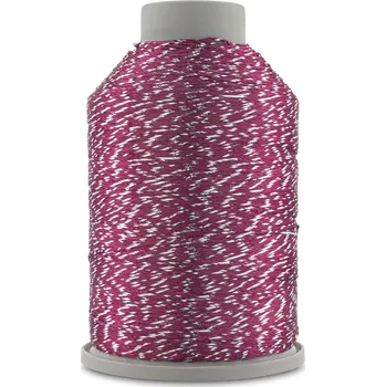 Příze YarnArt Příze Camellia new - 426 vínovo-stříbrná