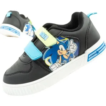 Chlapecké tenisky Leomil Sonic dětské sportovní boty lehké tenisky na suchý zip černé 30