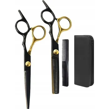 Kadeřnické nůžky PROFESIONÁLNÍ KADEŘNICKÉ NŮŽKY NA VLASY EFILAČNÍ SADA 5v1