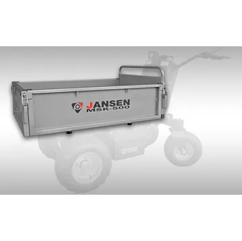 Zahradní traktor Plochý žlab pro elektrický dampr Jansen MSK-500, kolečko