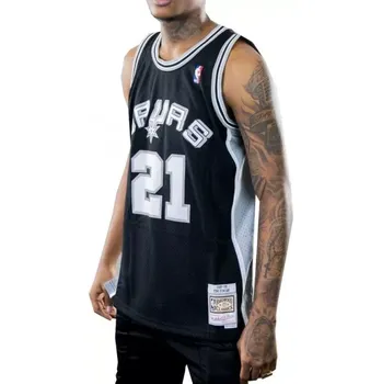Pánské tričko Mitchell & Ness NBA Swingman San Antonio Spurs Tim Duncan dres SMJYGS18208-SASBLCK98TDU pánské S