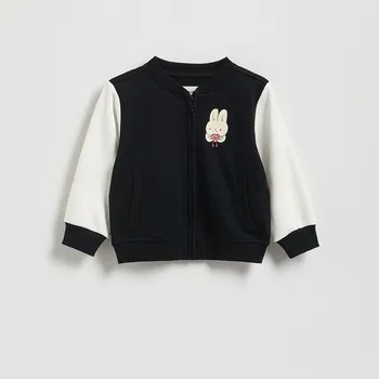 Dívčí mikina Reserved - Mikina bomber - černý - 330FA-99X - 330FA-99X-92