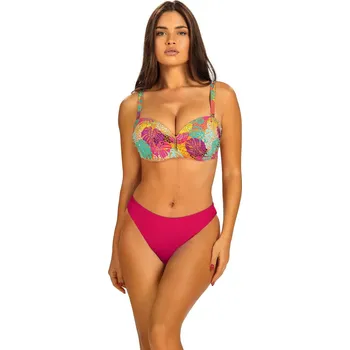 Dámské plavky Dámské dvoudílné plavky Pati 4 S730PA4-2 růžové se vzorem - Self 44D