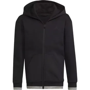 Chlapecká mikina Dětská fleecová mikina Jr HN6182 - Adidas 140 cm