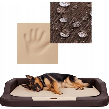 Pelíšek pro psa Hobbydog ortopedické pelíšek pro psa, hnědé, 120 cm x 80 cm
