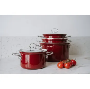 Hrnec BELIS Smaltovaná sada nádobí 8-dílná - ECO-CERAMIC