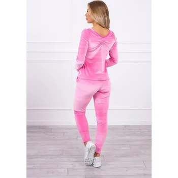 Velurová souprava 19738 růžová - Kesi UNI