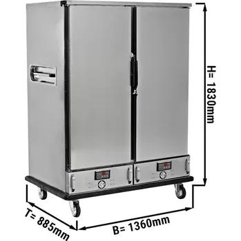 Lednice G.Gastro Banketní vozík chladicí - 22x GN 2/1