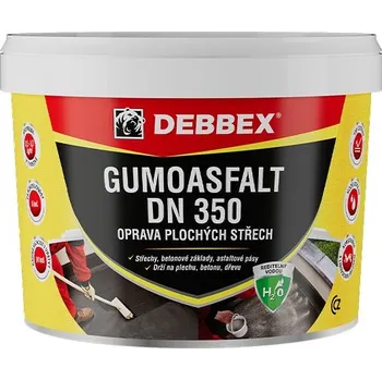 Stavební chemie DEN BRAVEN gumoasfalt DN350, na vodní bázi, nenarušuje polystyren, odolnost +70°C, 5kg, 110081BIP