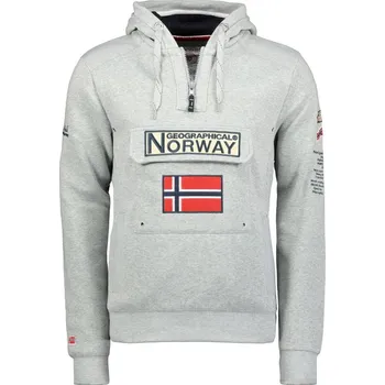 Pánská mikina Geographical Norway 3/4 sweatshirt Gymclass 100 M WU4184H/GN B-Grey pánské M