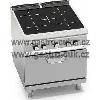 Sporák Bertos Sklokeramický sporák s troubou SE9P4P/VTR+FE2