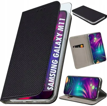 Pouzdro na mobilní telefon Flipové pouzdro pro Samsung Galaxy M11 + Sklo 9h - Pouzdro